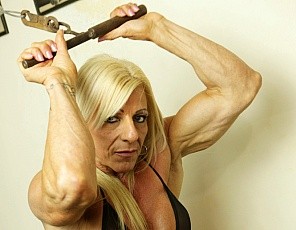 Lacey Flexes Her Big, Muscular Clit