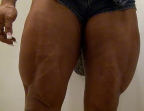 In your virtual session with female bodybuilder Nuriye, she poses to show you how ripped and vascular her biceps are, how powerful her pecs are, how massive her legs and calves are, and her muscle control. You are in my power, she tells you. And she means it. 