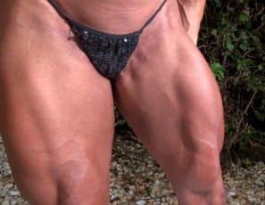 I want to be extreme, female bodybuilder Nuriye tells you in your virtual session, posing in panties to show you her powerful pecs, vascular biceps, ripped abs and muscular legs, glutes and calves, and explaining the extreme things she'd do with the girl next door.